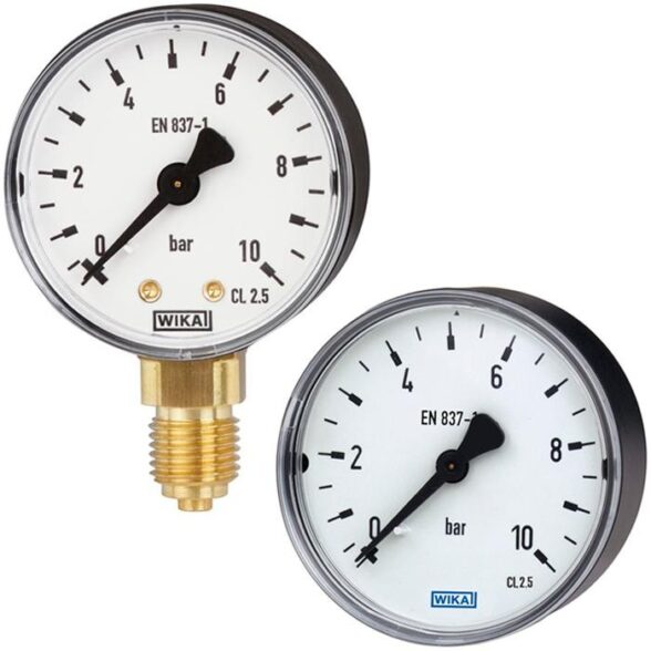 WIKA 111.10, 111.12 Bourdon Tube Pressure Gauge - BKW Instruments ...