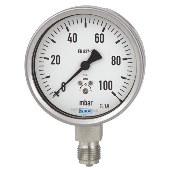 632.50, 633.50 Capsule Pressure Gauge - BKW Instruments - Pressure ...